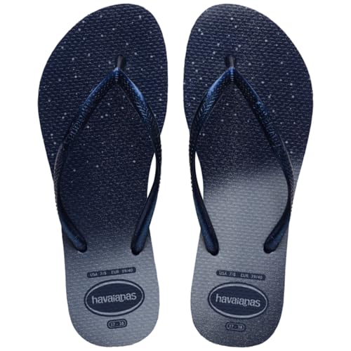 Havaianas Damen Slim Gloss Flip-Flop, Marineblau/Marineblau, 36/37 EU, Marineblau Marineblau, 35/36 EU von Havaianas