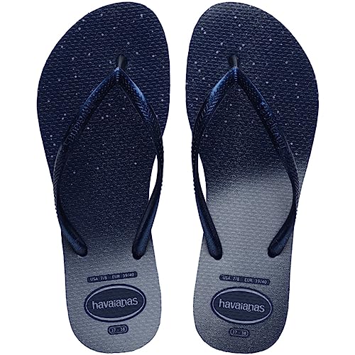 Havaianas Damen Slim Gloss Flip-Flop, Marineblau/Marineblau, 36/37 EU, Marineblau Marineblau, 35/36 EU von Havaianas