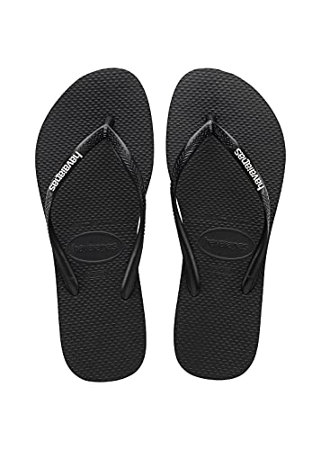 Havaianas 4119787 Damen Flipflop, Black/White, 32 EU von Havaianas