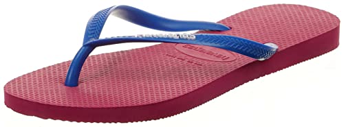 Havaianas Flip-Flops für Damen, schlankes Logo, Pink Electric Pink, 35/36 EU von Havaianas