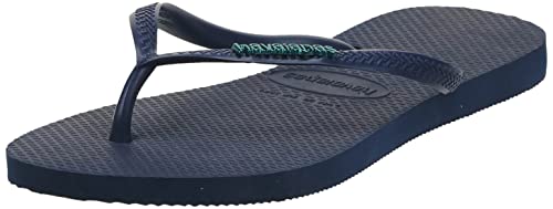 Havaianas Damen Slim Logo Metallic Flip Flops, Marineblau, Marineblau, 33/34 EU Havaianas Damen Slim Logo Metallic Flip Flops, Marineblau, Marineblau, 33/34 EU von Havaianas