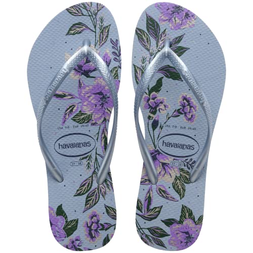 Havaianas Damen Slim Organic Flip-Flop, Größe 34, Ashley Blue, 35/36 EU von Havaianas