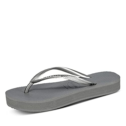 Havaianas Damen Slim flatform Zehentrenner,Stahlgrau,39/40 EU von Havaianas