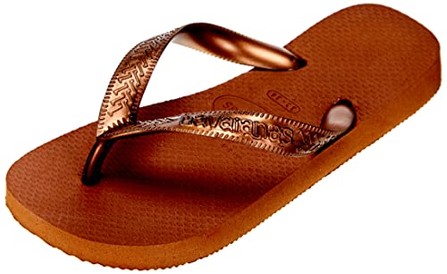 Havaianas Damen Top Tiras Flip-Flop, Rost-metallisches Kupfer, 33/34 EU von Havaianas