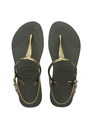 Havaianas Damen Twist Sandalen, Grüne Olive 33/34 EU von Havaianas