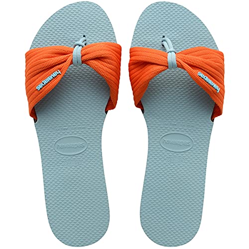 Havaianas You Saint Tropez Basic flache Sandale, Blue Water, 34 EU von Havaianas