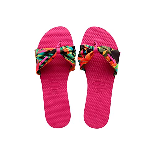 Havaianas Damen Saint Tropez Print Sandale, Pink Electric, 35/36 EU von Havaianas