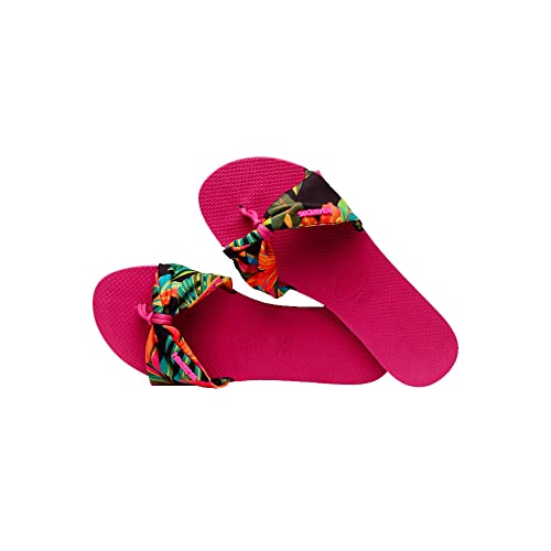 Havaianas Damen Saint Tropez Print Sandale, Pink Electric, 37/38 von Havaianas