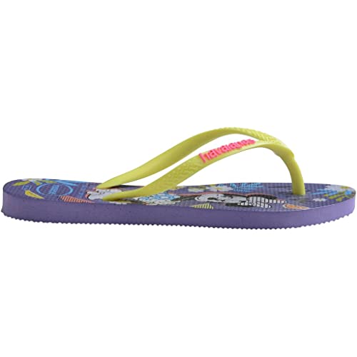 Havaianas Disney Cool Flip-Flop für Mädchen, schmal, Lila Paisley, 8/9 UK von Havaianas