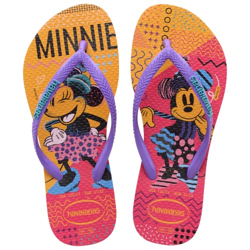 Havaianas Disney Cool Flip-Flop für Mädchen, schmal, Pink Flux, 8/9 UK von Havaianas