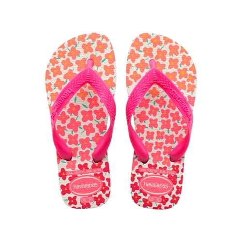 Havaianas Flores Flip-Flops für Mädchen, Weiß Rosa Flux, 19/20 EU von Havaianas