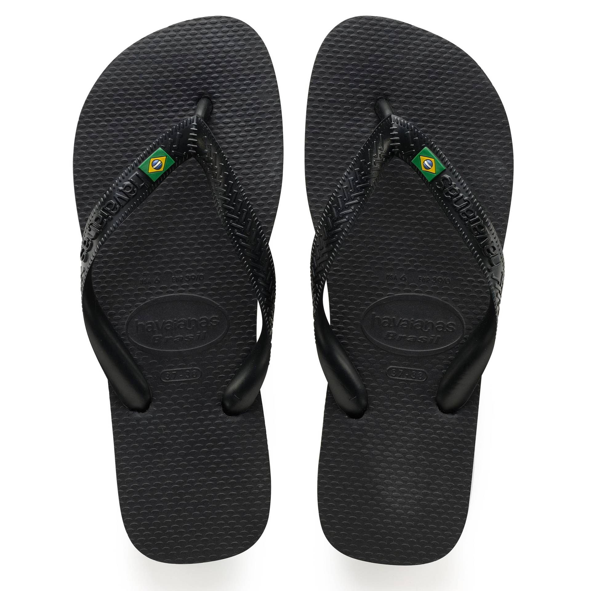 Havaianas H. BRASIL FC Unisex Sandale Zehentrenner Badelatsche 4000032 Schwarz von Havaianas