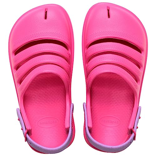 Havaianas HAV. Kids Clog Flip-Flops, Unisex, Kinder, Pink Flux Prisma Purple, 35 EU von Havaianas