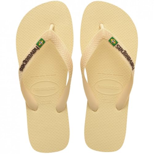 Havaianas HAV.Brasil Logo Unisex-Erwachsene Sandalen, Buttercreme, 45/46 EU von Havaianas