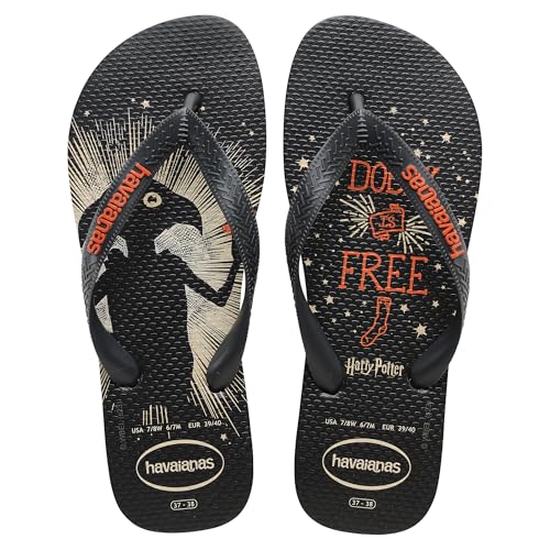Havaianas - Harry Potter, Bequeme, langlebige und leichte Badelatschen, mit ikonischen Elementen auf der Sohle, Unisex-Erwachsene von Havaianas