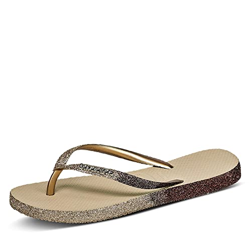 Havaianas Hav Slim Sparkle Black, Tongues Femme,Gris,35/36 EU von Havaianas