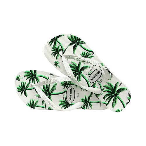 Havaianas Herren Aloha WhiteGreen Flip-Flop, Weiß/Weiß/Grün, 46/47 EU, Weiß/Grün. von Havaianas