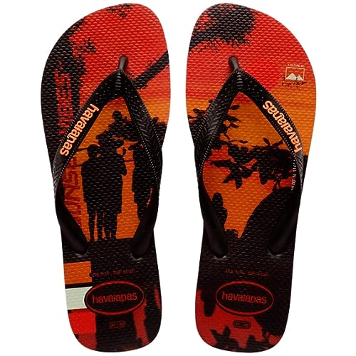 Havaianas Herren Hype Flip-Flop, Schwarz Schwarz Begonie Orange, 45/46 EU von Havaianas