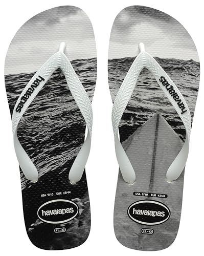 Havaianas Herren Hype Flip-Flop, Weiß Weiß Schwarz Grau, 4.5/5 UK von Havaianas