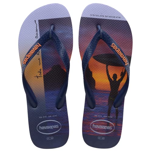 Havaianas Herren Hype Flip flops, Blau (Navy Blue Begonia Orange), 35/36 von Havaianas