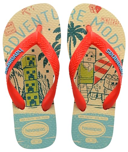 Havaianas Kids Minecarft, Flipflop, Beige/Orange, von Havaianas