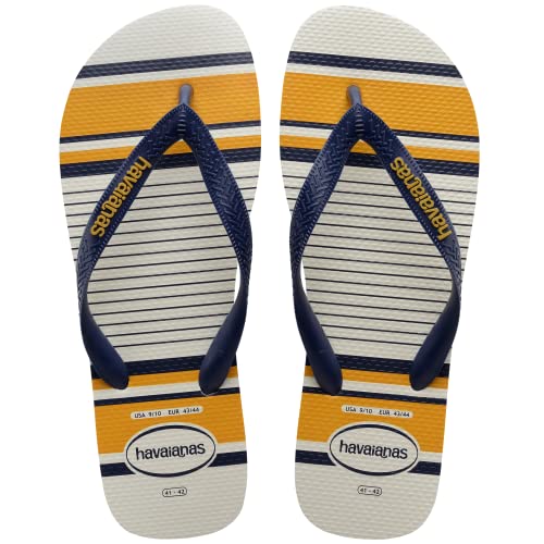 Havaianas Herren Top Nautical Flip Flops, Weiß, Marineblau, Senf, 39/40 EU von Havaianas