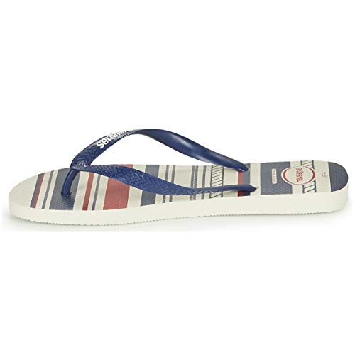 Havaianas Herren Top Nautical Flip flops, Weiß / Navy / Weiß 39/40 EU von Havaianas