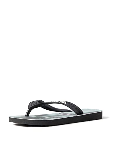 Havaianas Herren Top Photoprint Flip flops, Schwarz / Schwarz / Aus Stahlgrau 35/36 EU von Havaianas