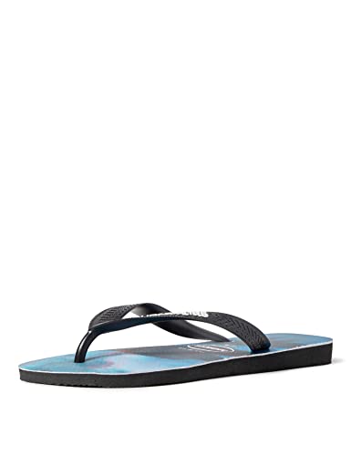 Havaianas Herren Top Photoprint Flip flops, Schwarz / Schwarz / Blauer Stern 33/34 EU von Havaianas