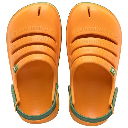 Havaianas Jungen Unisex Kinder Clog Brasil Sandale, Gelb, 17 EU, gelb, 1/2 UK Child von Havaianas