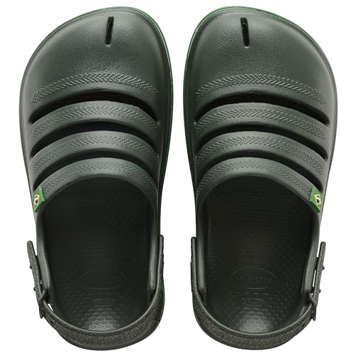 Havaianas Jungen Unisex Kinder Clog Brasil Sandale, Grün, 27 EU Kinder, grün, 9 UK Child Havaianas Jungen Unisex Kinder Clog Brasil Sandale, Grün, 27 EU Kinder, grün, 9 UK Child von Havaianas