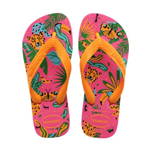 Havaianas KIDS TOP FASHION PINK FLUX/POP YELLOW EU: 33/34 von Havaianas