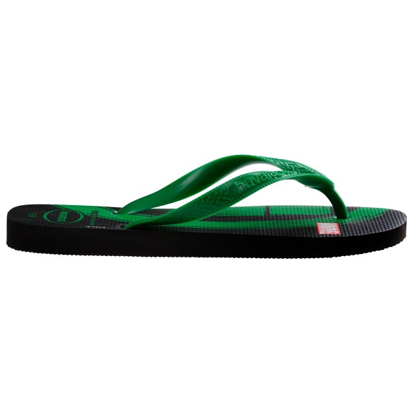 Havaianas - Kid's Top Marvel Logomania - Sandalen Gr 33/34 schwarz/grün von Havaianas