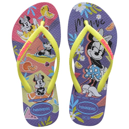 Havaianas Disney Cool Flip-Flop für Mädchen, schmal, Lila Paisley, 8/9 UK von Havaianas