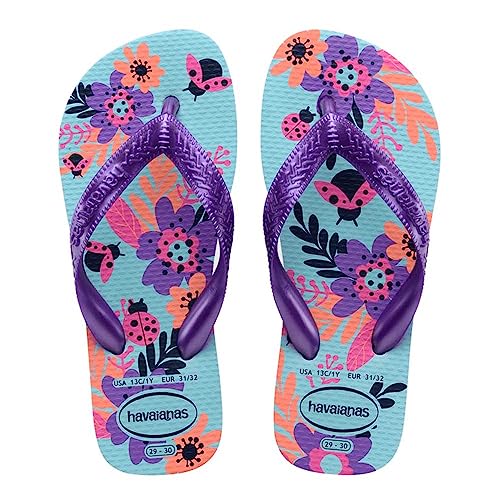 Havaianas Kids Flores Flipflop, Blue Water, 23-24 EU von Havaianas