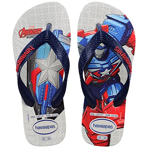 Havaianas Kids Top Marvel II Flipflop, White, 31/32 EU von Havaianas