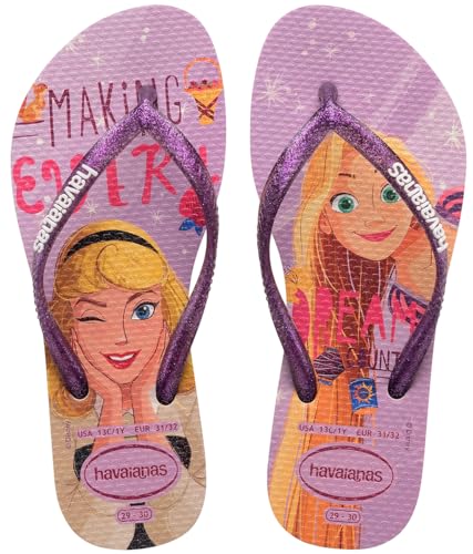 Havaianas Flip-Flop für Mädchen, schmal, Prinzessin, Beige, beige, 31/32 EU von Havaianas