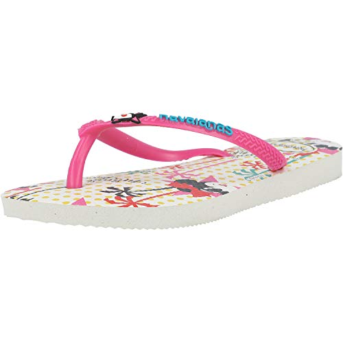 Havaianas Mädchen Disney Cool Flipflop,Weiß / Rosa Fluss,27/28 EU von Havaianas