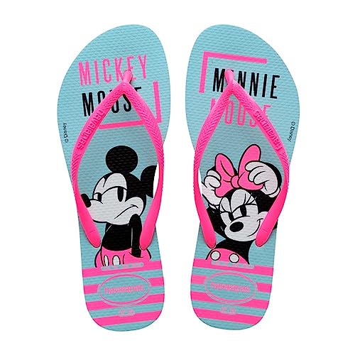 Havaianas Mädchen HAV. Slim Disney Flipflop, Blau-Blue Water von Havaianas