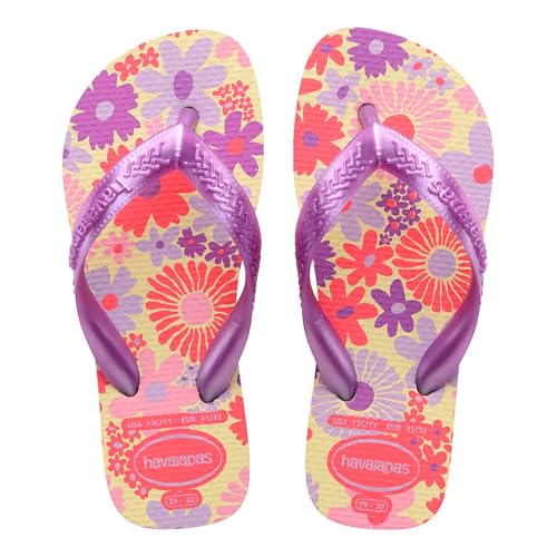 Havaianas Mädchen Kids Flores Flipflop, Buttercream von Havaianas