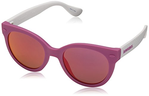 Havaianas Mädchen NGOLDNHA/S VQ 22U 47 Sonnenbrille, Weiß (Lilac White/Gym Grey) von Havaianas