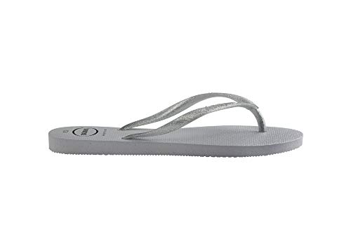 Havaianas Mädchen Slim Glitter Gloss Flip flops, Eisgrau 25/26 EU von Havaianas