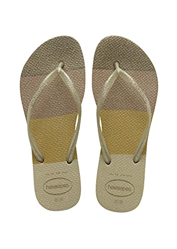 Havaianas Mädchen Slim Palette Glow Flip flops, Sandgrau 25/26 EU von Havaianas