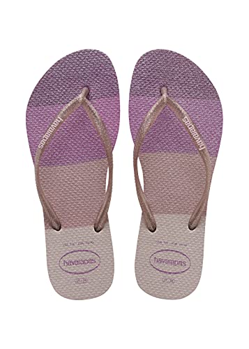 Havaianas Mädchen Slim Palette Glow Flip flops, Süßigkeiten-Rosa 23/24 EU von Havaianas