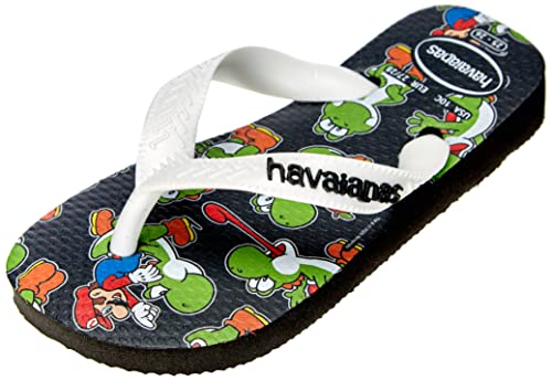 Havaianas Unisex Kinder Mario Bros Flip-Flop, Schwarz, 38 EU von Havaianas