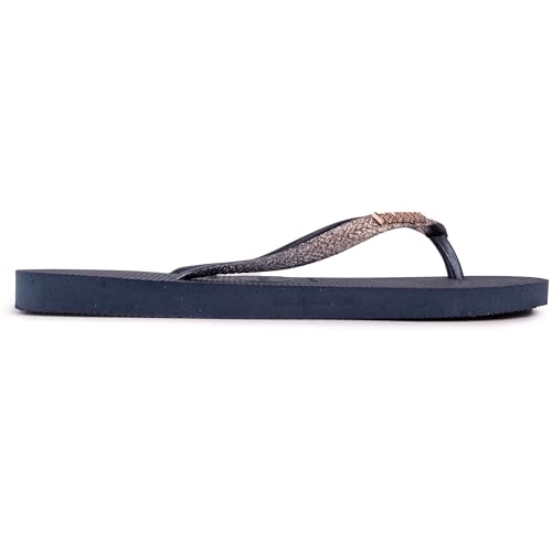 Havaianas Damen Square Glitter Flip-Flops Sandalen Blau 35-36 EU von Havaianas