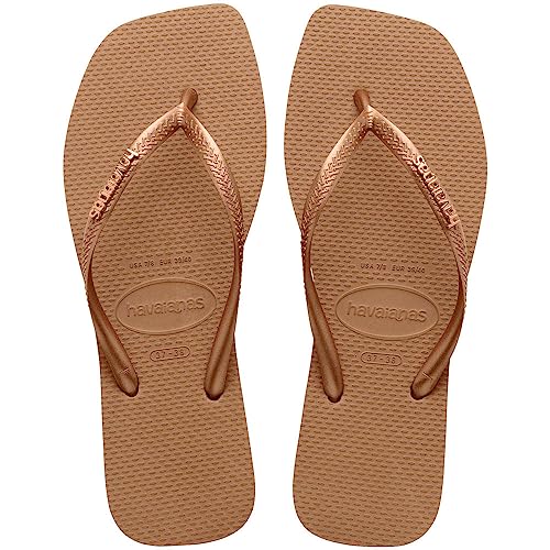 Havaianas SQUARE LOGO METALLIC ROSE GOLD/ROSE GOLD EU: 39/40 von Havaianas