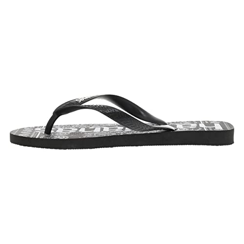 Havaianas Schwarze Flip-Flops für Herren mit Drucken, Schwarz , 41 EU von Havaianas