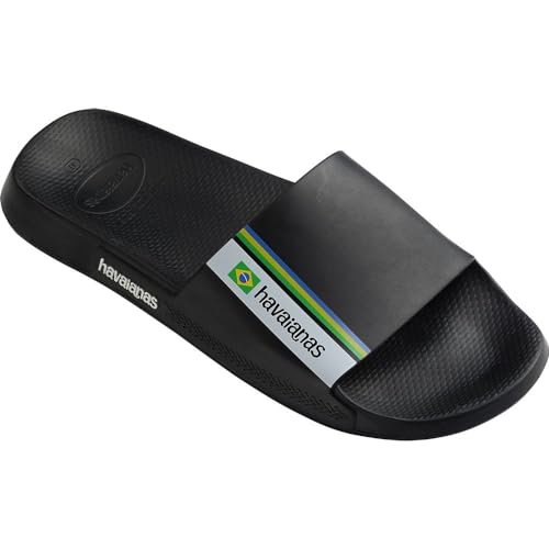 Havaianas Slide Brasil (Mini Me) Schiebe-Sandalen, Black, 32 EU von Havaianas