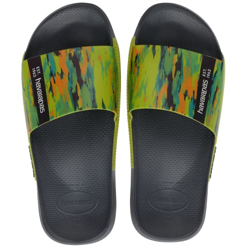 Havaianas Slide Print, Schiebe-Sandalen, New Graphite, von Havaianas